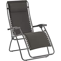 Lafuma Tumbona relax- Plegable y ajustable- Sistema de suspensión con cuerdas elásticas- RSX- Poliéster-Algodón- Pizarra…